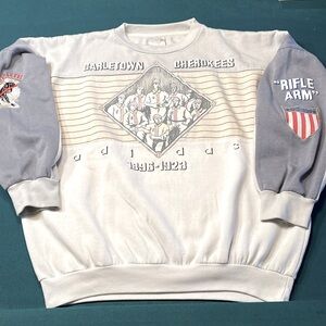 Vtg 80’s Addidas “”RARE” Carleton Cherokees crewneck sweatshirt XL $78
